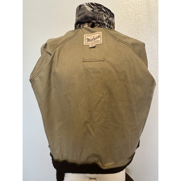 VTG Woolrich USA Made Advantage Saddle Cloth Camo Hunting Bomber Jacket Men's M - Picture 13 of 14
